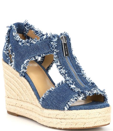 michael kors espadrilles wedge|michael kors denim wedge sandals.